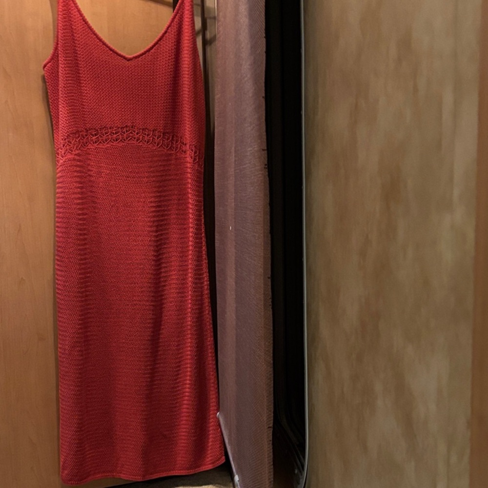 Old Navy Vibrant burnt orange Knit Dress